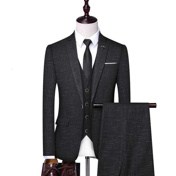 men's suits & blazers autumn irregular striped suit single fashion breasted boutique three wedding pieces set the groom fine t8qb, White;black
men's suits & blazers autumn irregular striped suit single fashion breasted boutique three wedding pieces set the groom fine t8qb, White;black