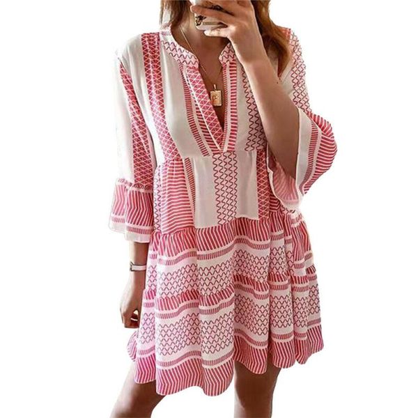 casual dresses 2021 summer dress beach style fashion online ruffle women geometric print mini three quarter female clothes, Black;gray
casual dresses 2021 summer dress beach style fashion online ruffle women geometric print mini three quarter female clothes, Black;gray