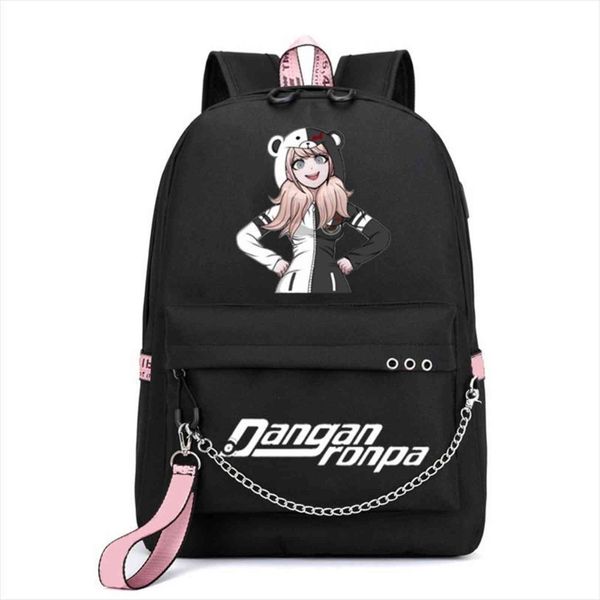 anime danganronpa happy chain backpack for usb charge canvas student teenagers boys girls school bag
anime danganronpa happy chain backpack for usb charge canvas student teenagers boys girls school bag