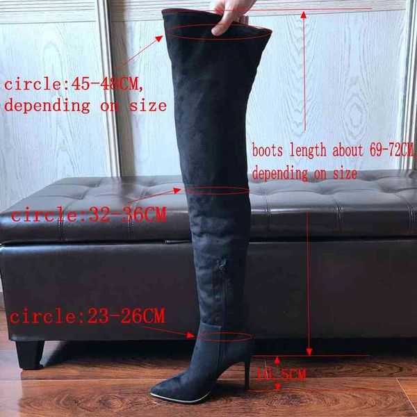 boots marca outono inverno botas femininas longo estiramento fino coxa alta moda sobre o joelho de salto alto sapatos mulher c9od, Black
boots marca outono inverno botas femininas longo estiramento fino coxa alta moda sobre o joelho de salto alto sapatos mulher c9od, Black