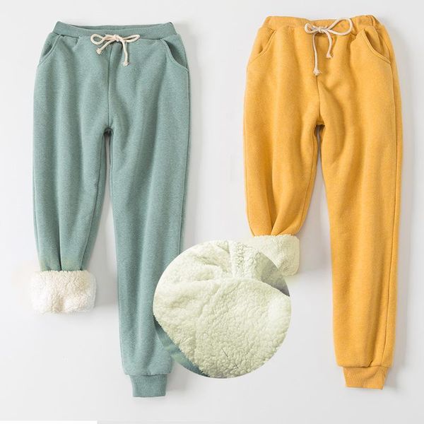 women's pants & capris lambs wool winter women thick plus velvet trousers loose lace up warm fleece harem long sweatpants c5097, Black;white
women's pants & capris lambs wool winter women thick plus velvet trousers loose lace up warm fleece harem long sweatpants c5097, Black;white