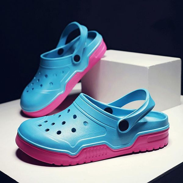 70% off factory online summer new casual shoes sandals fashion hole lovers thick sole single large, Black
70% off factory online summer new casual shoes sandals fashion hole lovers thick sole single large, Black