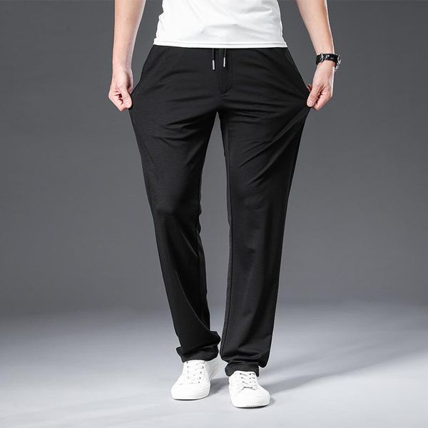 brand arrival autumn men pants elastic waist casual plus size 42 mid straight full length drawstring work men's, Black
brand arrival autumn men pants elastic waist casual plus size 42 mid straight full length drawstring work men's, Black