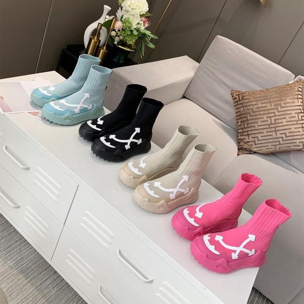 boots women platform stretch fabric sock ladies soft-slip foam sole durable flat zapatos botines mujeres designer shoes, Black
boots women platform stretch fabric sock ladies soft-slip foam sole durable flat zapatos botines mujeres designer shoes, Black