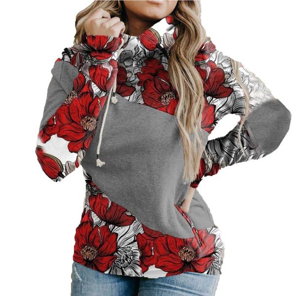 women's hoodies & sweatshirts fashion flower printed contrasting pullvoer harajuku long sleeve autumn and winter, Black
women's hoodies & sweatshirts fashion flower printed contrasting pullvoer harajuku long sleeve autumn and winter, Black