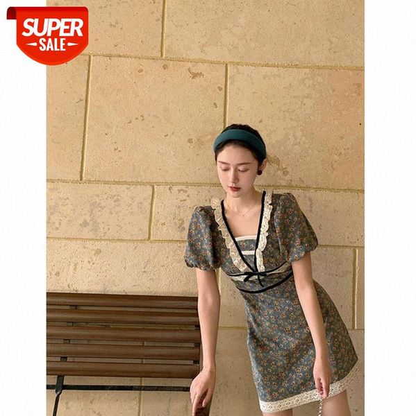 encounter"" french retro temperament floral stitching lace mid-length dress women #em9j, White;black
encounter"" french retro temperament floral stitching lace mid-length dress women #em9j, White;black