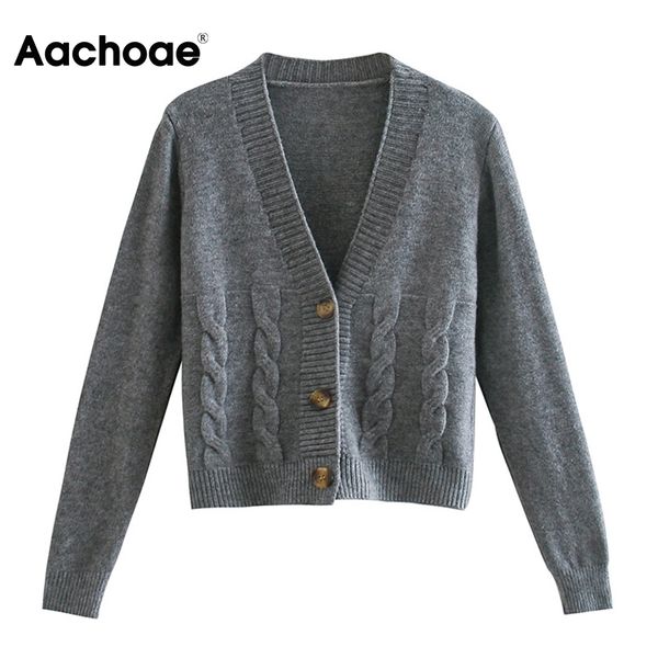aachoae casual cardigan sweater women v neck solid twist knitted long sleeve lady cropped sweaters autumn spring pull femme 210413, White;black
aachoae casual cardigan sweater women v neck solid twist knitted long sleeve lady cropped sweaters autumn spring pull femme 210413, White;black