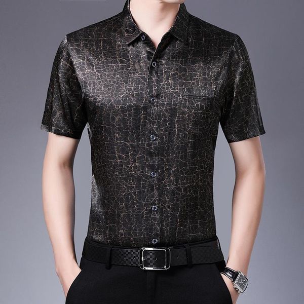 men's jackets silk short sleeve 2021 summer print cardigan mulberry half chinese style satin shirt, Black;brown
men's jackets silk short sleeve 2021 summer print cardigan mulberry half chinese style satin shirt, Black;brown