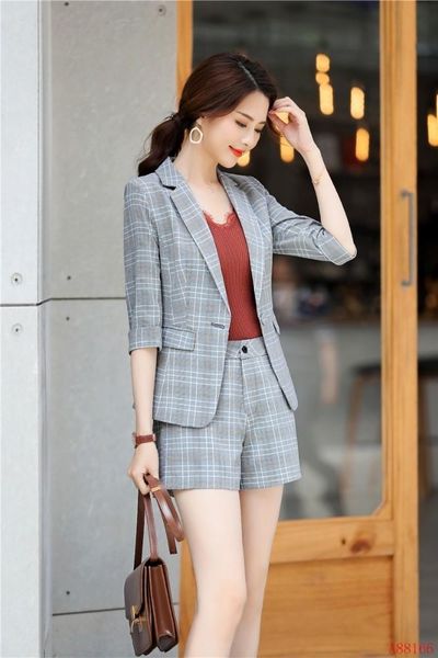formal uniform designs women business suits 2 piece sets with shorts and jackets coat 2021 spring summer blazers work wear women's two, White
formal uniform designs women business suits 2 piece sets with shorts and jackets coat 2021 spring summer blazers work wear women's two, White