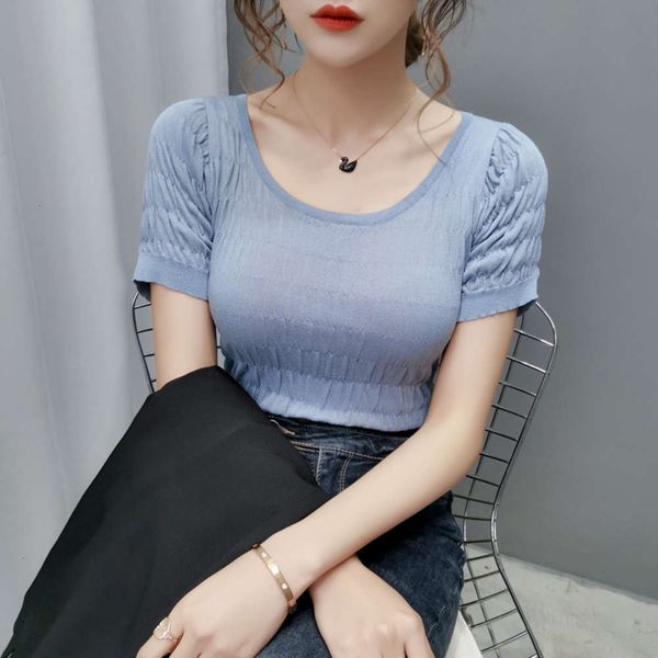 women's sweaters tees sweater ice silk knitted short sleeve t-shirt for women's upper garment autumn d9d8, White;black
women's sweaters tees sweater ice silk knitted short sleeve t-shirt for women's upper garment autumn d9d8, White;black