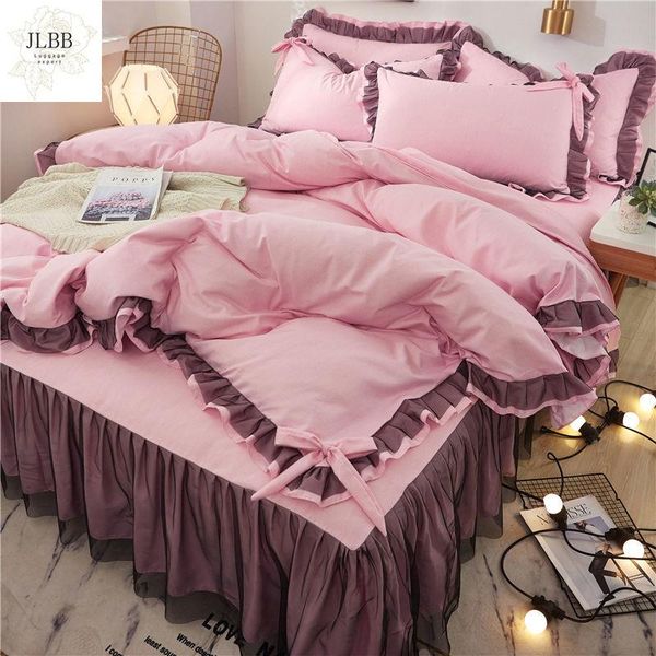 bedding sets pink lace set twin full king bedspread princess duvet cover pillowcase girls bed skirt luxury bedclothes
bedding sets pink lace set twin full king bedspread princess duvet cover pillowcase girls bed skirt luxury bedclothes