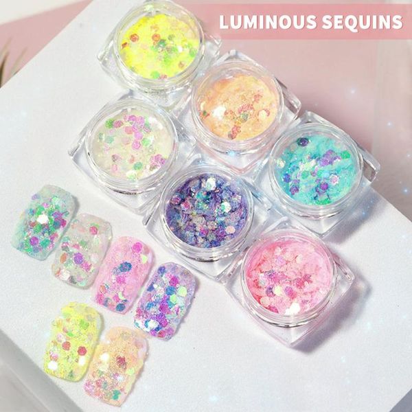 nail glitter 6pcs/set pigment powder luminous fluorescent shinny chrome dust diy gel polish manicure nails decoration, Silver;gold
nail glitter 6pcs/set pigment powder luminous fluorescent shinny chrome dust diy gel polish manicure nails decoration, Silver;gold