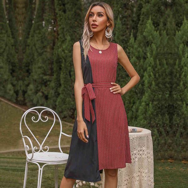 summer patchwork color tank dress women 2021 casual new o neck sleeveless bandage ladies slim party asymmetrical dresses, Black;gray
summer patchwork color tank dress women 2021 casual new o neck sleeveless bandage ladies slim party asymmetrical dresses, Black;gray