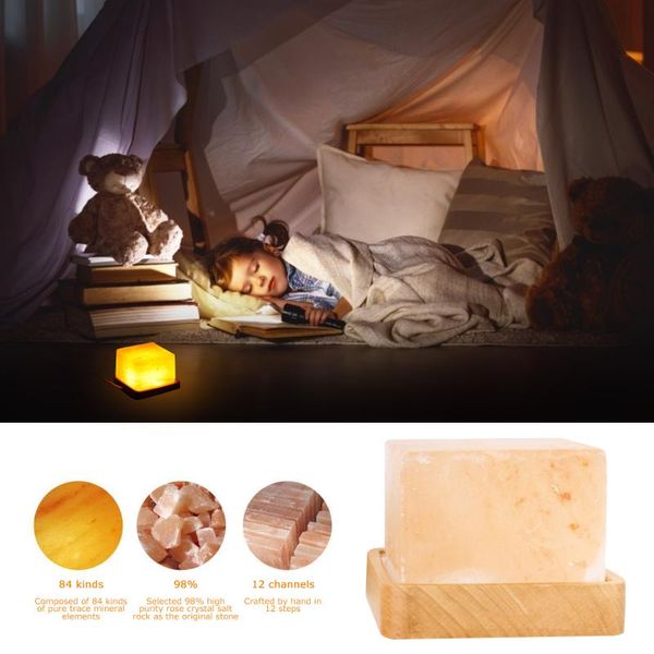night lights himalayan salt lamp creative room lighting dimmable led light with wooden base baby kids decoration
night lights himalayan salt lamp creative room lighting dimmable led light with wooden base baby kids decoration