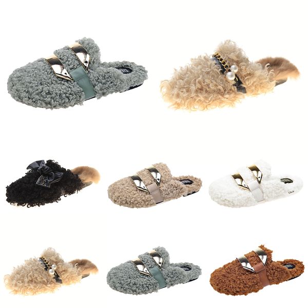newwinter autumn womens newly slippers metal chain all inclusive wool slipper for women white outer wear plus big szie muller half, Black
newwinter autumn womens newly slippers metal chain all inclusive wool slipper for women white outer wear plus big szie muller half, Black