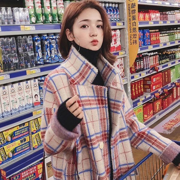 women's wool & blends winter coat women's wool woman's mink soft velvet bkcz, Black
women's wool & blends winter coat women's wool woman's mink soft velvet bkcz, Black