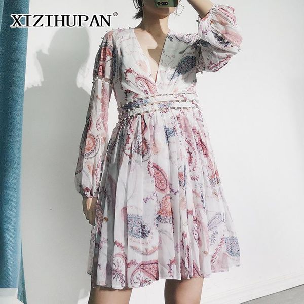 casual dresses xizihupan elegant patchwork pearls dress for women v neck lantern long sleeve high waist mini female summer 2021 stylish, Black;gray
casual dresses xizihupan elegant patchwork pearls dress for women v neck lantern long sleeve high waist mini female summer 2021 stylish, Black;gray
