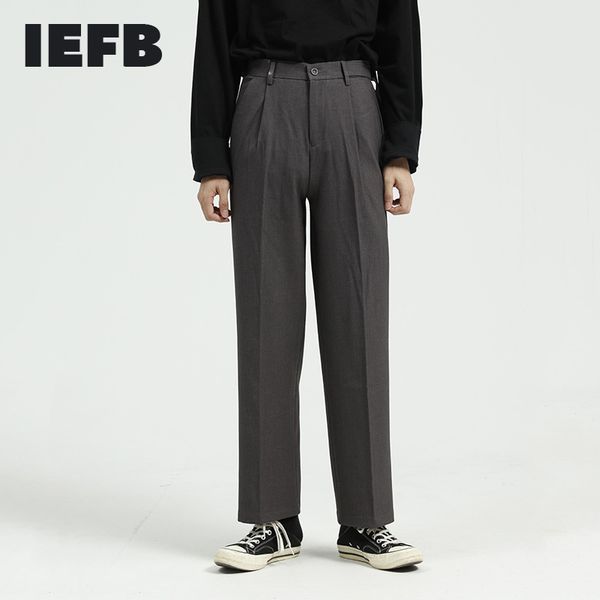 iefb men's spring suit pants korean straight casual black trousers korean style simple versatile grey pants 9y5954 210524
iefb men's spring suit pants korean straight casual black trousers korean style simple versatile grey pants 9y5954 210524
