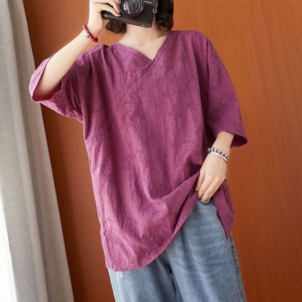 oversized women cotton linen casual t-shirts new arrival summer simple style vintage v-neck loose female tees s2966 210412, White
oversized women cotton linen casual t-shirts new arrival summer simple style vintage v-neck loose female tees s2966 210412, White