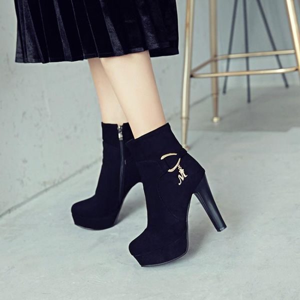 boots plus size 10 women shoes ankle for ladies woman winter pure color round head, Black
boots plus size 10 women shoes ankle for ladies woman winter pure color round head, Black