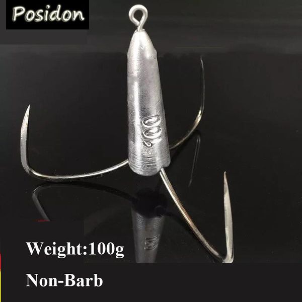 posidon 100g sharpened non-barb big treble fishing hooks with lead head three-jaw hook leaded squid anchor
posidon 100g sharpened non-barb big treble fishing hooks with lead head three-jaw hook leaded squid anchor