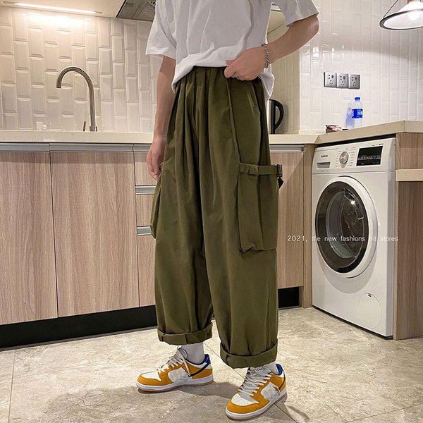 men's pants godlikeu men male cargo loose straight street fashion spring autumn casual wide leg trousers, Black
men's pants godlikeu men male cargo loose straight street fashion spring autumn casual wide leg trousers, Black
