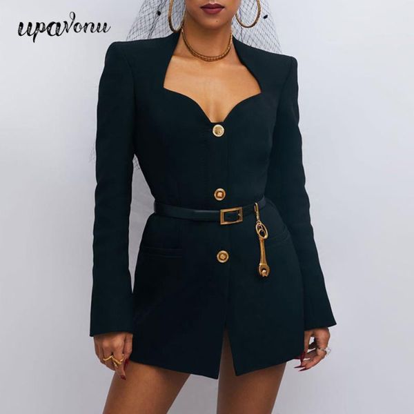 casual dresses 2021 fashion runway women dress v-neck long sleeve metal button decoration with belt slim celebrity club party, Black;gray
casual dresses 2021 fashion runway women dress v-neck long sleeve metal button decoration with belt slim celebrity club party, Black;gray