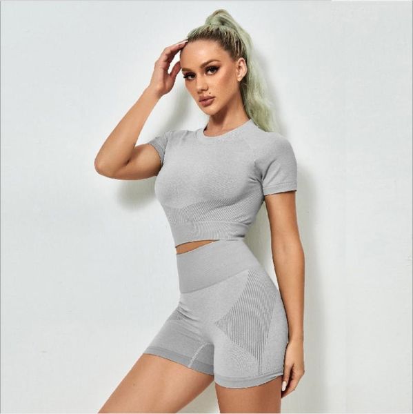 yoga outfit women short sleeves sport set breathable seamless high elastic running shorts femme quick dry active wear woman
yoga outfit women short sleeves sport set breathable seamless high elastic running shorts femme quick dry active wear woman