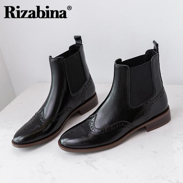 boots rizabina real leather women ankle round toe slip on shoes fashion party winter warm footwear size 33-40, Black
boots rizabina real leather women ankle round toe slip on shoes fashion party winter warm footwear size 33-40, Black