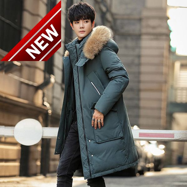 winter new parkas men 2021 brand windproof windbreaker duck down thick warm jacket coat long hooded, Black
winter new parkas men 2021 brand windproof windbreaker duck down thick warm jacket coat long hooded, Black