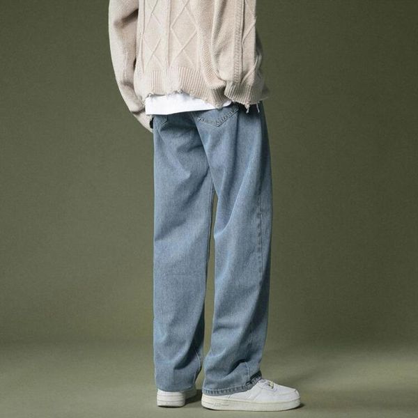 men's jeans korean wide-leg fashion retro casual men streetwear autumn wild loose hip-hop straight denim pants mens -2xl, Blue
men's jeans korean wide-leg fashion retro casual men streetwear autumn wild loose hip-hop straight denim pants mens -2xl, Blue