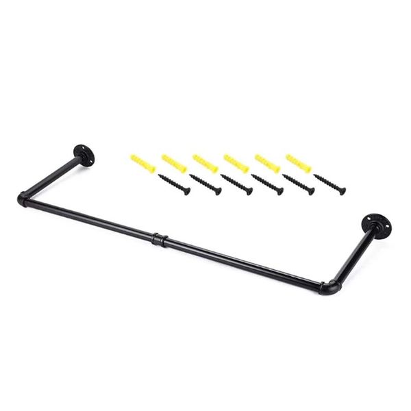 hooks & rails wall mounted black space saving industrial pipe clothes rack detachable multipurpose home garment easy install hanging shelf
hooks & rails wall mounted black space saving industrial pipe clothes rack detachable multipurpose home garment easy install hanging shelf