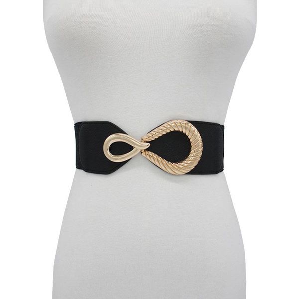 belts fashion woman gold metal buckle wide belt black elastic waistband stretch waist seal dress accessories girls wedding cummerbunds, Black;brown
belts fashion woman gold metal buckle wide belt black elastic waistband stretch waist seal dress accessories girls wedding cummerbunds, Black;brown