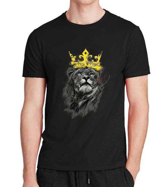 men's t-shirts 2021 fashion short king of lion printed t-shirt funny harajuku fitness t shirts hipster oansatz cool homme, White;black
men's t-shirts 2021 fashion short king of lion printed t-shirt funny harajuku fitness t shirts hipster oansatz cool homme, White;black