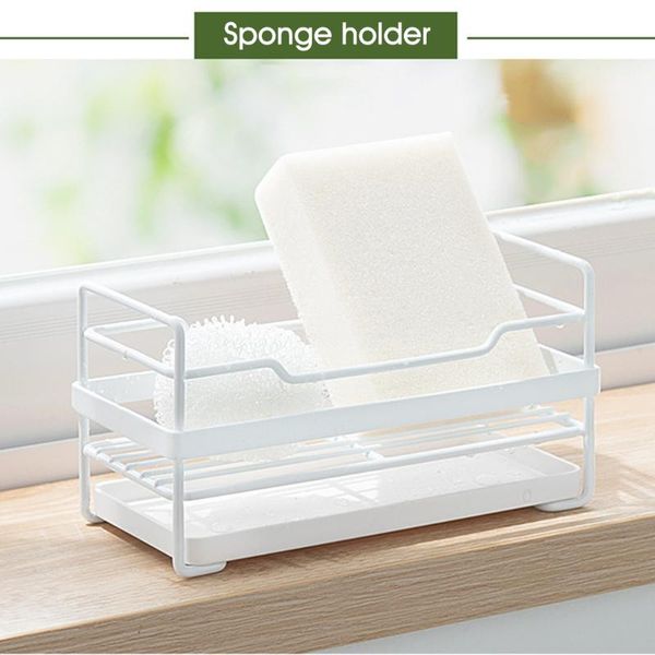 sponge holder soap drain storage rack kitchen sink organizer rag dishcloth brush iron shelf bathroom accessories white & organization
sponge holder soap drain storage rack kitchen sink organizer rag dishcloth brush iron shelf bathroom accessories white & organization