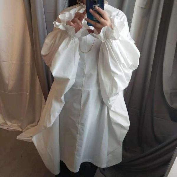 casual dresses 2021 sprign and summer puff sleeve dress big size women high street solid full ruffles knee-length, Black;gray
casual dresses 2021 sprign and summer puff sleeve dress big size women high street solid full ruffles knee-length, Black;gray
