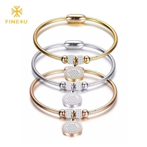 charm bracelets fine4u b112 love snake chain bracelet & bangle 316l stainless steel 2021 fashion magnet clasps, Golden;silver
charm bracelets fine4u b112 love snake chain bracelet & bangle 316l stainless steel 2021 fashion magnet clasps, Golden;silver