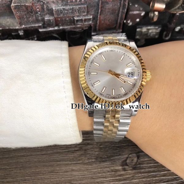 6 styles 40mm 126333 126334 miyota automatic mens watch gold bezel sapphire mirror gents watches stainless steel bracelet, Slivery;brown
6 styles 40mm 126333 126334 miyota automatic mens watch gold bezel sapphire mirror gents watches stainless steel bracelet, Slivery;brown