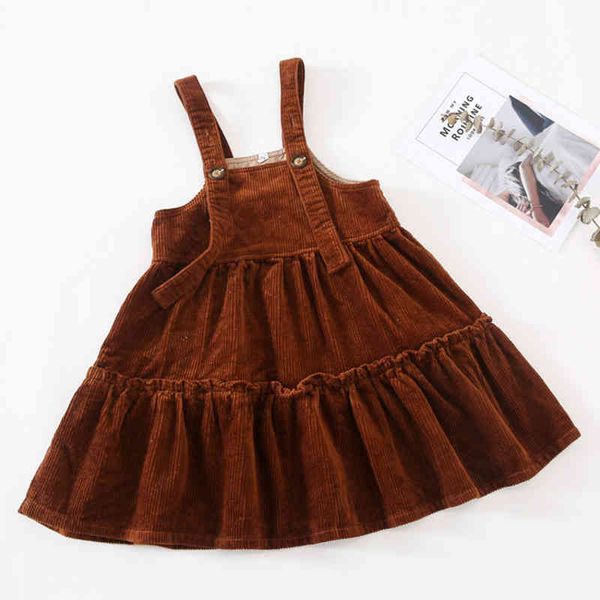 autumn winter kids dresses for girls corduroy braces princess girl pure color 210429, Red;yellow
autumn winter kids dresses for girls corduroy braces princess girl pure color 210429, Red;yellow