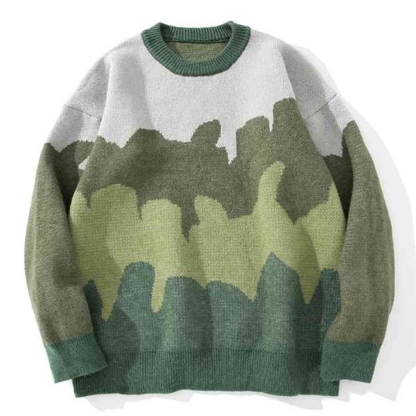 harajuku sweater pullovers men gradient striped jacquard knitted hip hop retro camouflage print streetwear sweatshirts 210813, White;black
harajuku sweater pullovers men gradient striped jacquard knitted hip hop retro camouflage print streetwear sweatshirts 210813, White;black