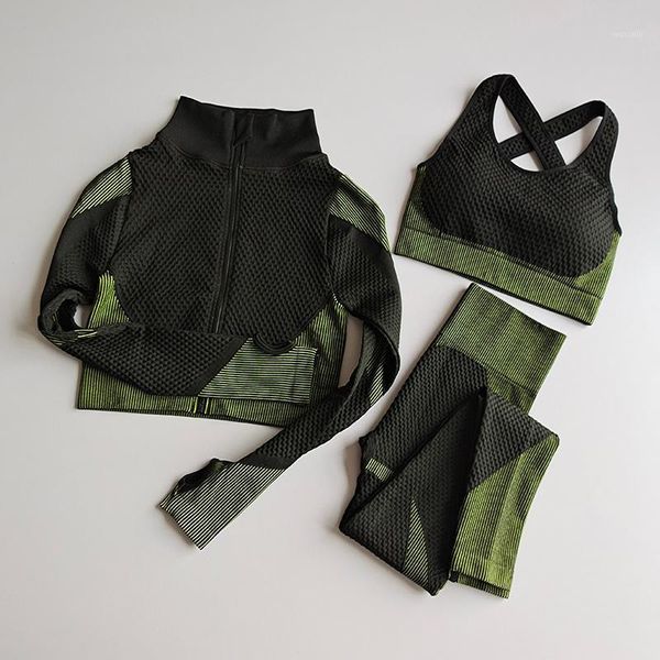 yoga outfit sport for woman tracksuit 3 piece front zipper crop long sleeve set sports suit fitness gym workout
yoga outfit sport for woman tracksuit 3 piece front zipper crop long sleeve set sports suit fitness gym workout