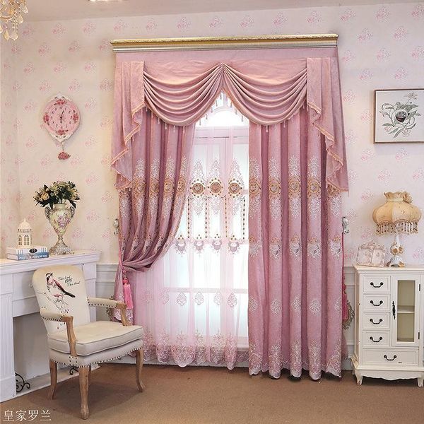 european-style chenille embroidery shading curtains for living dining room bedroom. curtain & drapes
european-style chenille embroidery shading curtains for living dining room bedroom. curtain & drapes