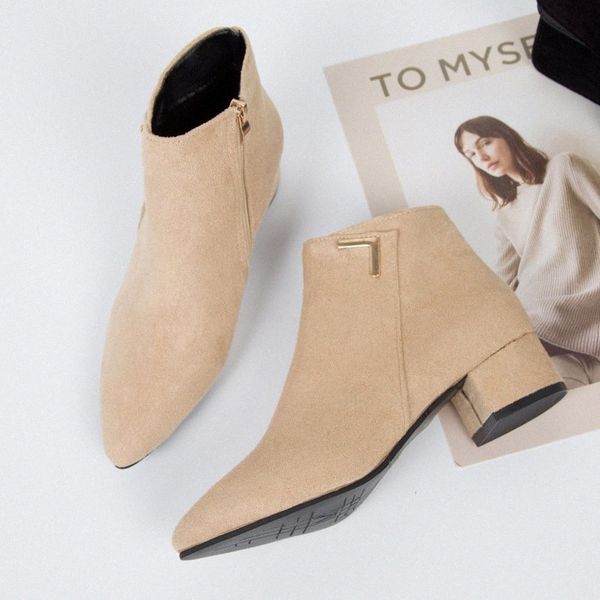 Fashion Women Boots Casual Leather Low High Heels Spring Shoes Woman Pointed Toe Rubber Ankle Boots Black Red Zapatos Mujer SW 5 Mens Leather Boots Gr K2ZM#, Suede leather
Fashion Women Boots Casual Leather Low High Heels Spring Shoes Woman Pointed Toe Rubber Ankle Boots Black Red Zapatos Mujer SW 5 Mens Leather Boots Gr K2ZM#, Suede leather