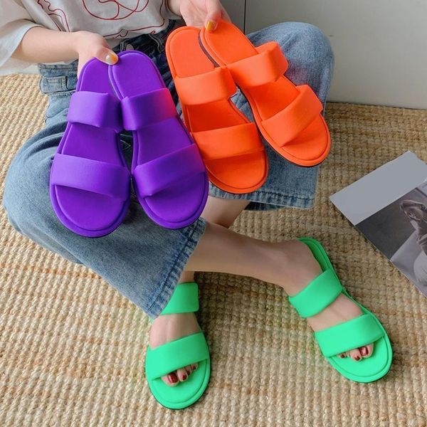 female drop sweet candy color beach slippers women fashion strap flat with slides woman casual open toe outdoor sandals, Black
female drop sweet candy color beach slippers women fashion strap flat with slides woman casual open toe outdoor sandals, Black