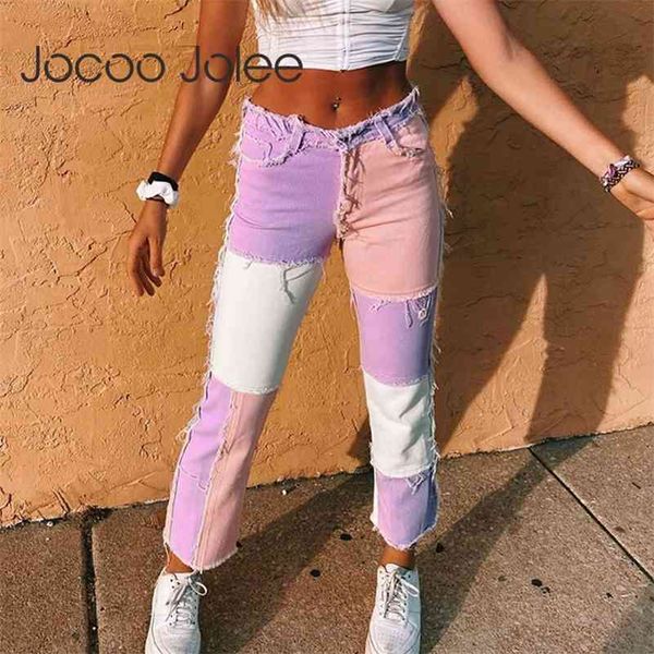 hip hop blue pink patchwork women high waist straight ladies trousers female denim skinny ripped jeans capris pocket 210416, Black;white
hip hop blue pink patchwork women high waist straight ladies trousers female denim skinny ripped jeans capris pocket 210416, Black;white