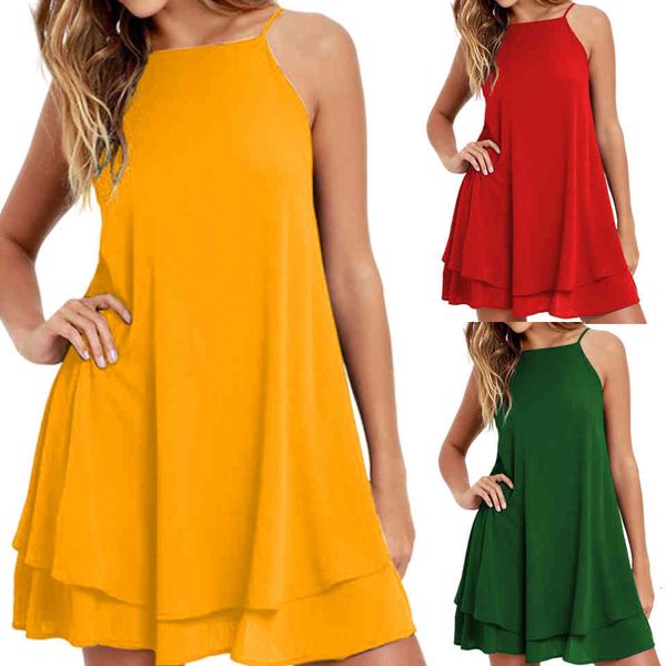 two layers dressed in summer chiffon swing mini tight-sleeveless spaghetti straps loose-sleeved fitting dress with bare back, Black;gray
two layers dressed in summer chiffon swing mini tight-sleeveless spaghetti straps loose-sleeved fitting dress with bare back, Black;gray