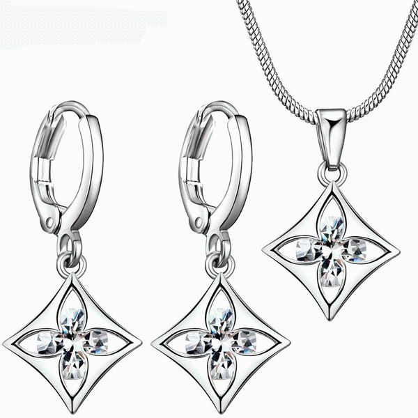 earrings & necklace zhouyang wedding jewelry set for women korean style white gold color zircon female accessories kbs012, Silver
earrings & necklace zhouyang wedding jewelry set for women korean style white gold color zircon female accessories kbs012, Silver