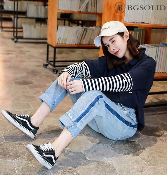 women's jeans spring elastic waist loose 2021 korean version of high hallen trousers, Blue
women's jeans spring elastic waist loose 2021 korean version of high hallen trousers, Blue