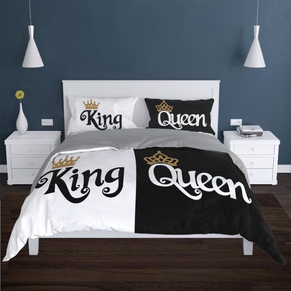 bedding sets zeimon lover couples set luxury black and white printed cover single double king size duvet bedclothes
bedding sets zeimon lover couples set luxury black and white printed cover single double king size duvet bedclothes