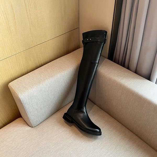 boots women's high over the knee leather & microfiber woman fashion winter shoes motorcycle botas de mujer, Black
boots women's high over the knee leather & microfiber woman fashion winter shoes motorcycle botas de mujer, Black